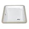Eago EAGO BC227 White Ceramic 22"x15" Undermount Rectangular Bathroom Sink BC227 - alternate 9